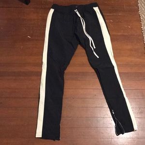 Pacsun drop skinny drawstring nylon track pants